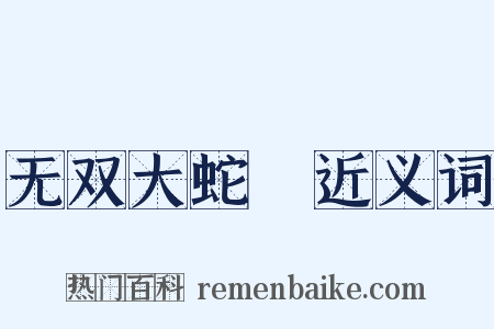 无双大蛇２近义词是什么意思的图片